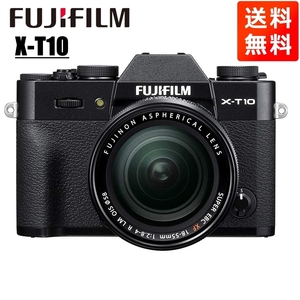 富士フイルム FUJIFILM X-T10 18-55mm レンズキット ブラック ミラーレス一眼 カメラ 中古