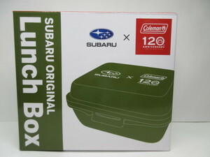 ★カッコいい★SUBARU xColeman120周年　スバル×コールマン★コラボ　ランチボックス★グリーン 緑★新品・未使用品★定形外郵便送料350円