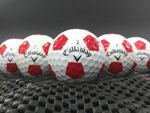 [D1A-15C] Callaway CHROME SOFT Truvis 2016年モデル レッド 25球 シェブ キャロウェイ クロムソフト ロストボール