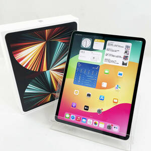 中古美品☆Apple iPadPro Wi-Fiモデル MHNJ3J/A 第5世代 256GB 12.9インチ M1 シルバー 顔認証 動作良好 送料無料