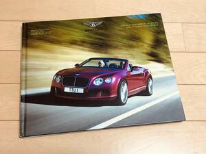 ◆◆◆【送料無料】BENTLEY ベントレー コンチネンタル GT◆◆超厚口カタログ（豪華ハードカバー） 2014年発行◆◆◆