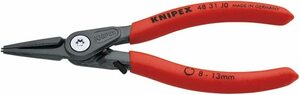 KNIPEX (クニペックス) 4831-J0 穴用精密スナップリングプライヤー 直(ストッパ－付）