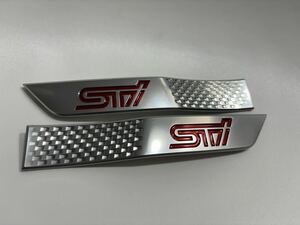 スバル　WRX STI VAB サイドガーニッシュ　サイドエンブレム　フェンダーオーナメント　純正品