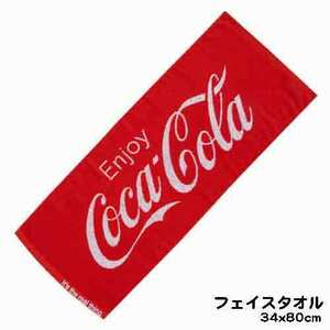 送料200円　COCA-COLA フェイス タオル