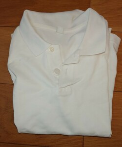 ユニクロキッズ　襟付き半袖シャツ　ホワイト　サイズ150