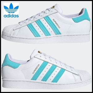 送料無料 新品 adidas Originals アディダス 21AW H00206 SUPERSTAR スーパースター パルスアクア 3 ストライプ スニーカー 30.0cm ①