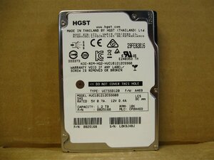 ▽HITACHI HGST Ultrastar HUC101212CSS600 1.2TB SAS2.0 6Gb/s 10krpm 2.5型 内蔵HDD 中古