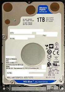 ◆送料無料◆2.5インチHDD【Western Digital WD10SPZX】 1TB