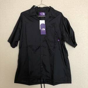 M 新品タグ付 ノースフェイスパープルレーベル ナイロンリップストップシャツ NT3017N ナナミカ Thenorthface Purplelabel 半袖シャツ 黒