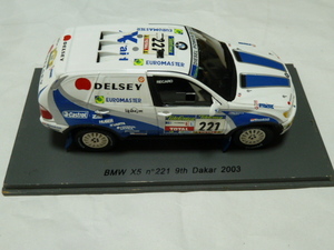 ミニカー　BMW　　Dakar２００３　訳有　片側ミラー欠品