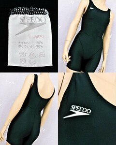 PY3-332◇//ミズノ製/旧Speedo♪オールブラック*カッコいいクールデザイン♪Lサイズ*競泳用水着※一番安価な送料はゆうパケットなら210円♪