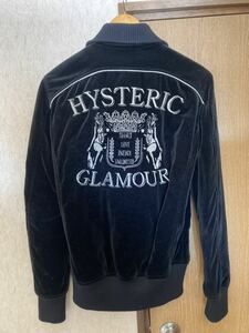 希少 HYSTERIC GLAMOUR ヒステリックグラマー ベロア刺繍 ブルゾン メンズM ジャンパー ジャケット