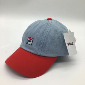 新品未使用品 FILA デニム キャップ サイズ 57cm-59cm