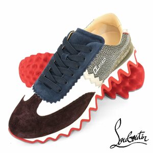 ◆新品◆クリスチャン ルブタン◆別格 アイコン スニーカー Loubishark ルビシャーク 43 スタッズ レッドソール◆christian louboutin