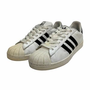 C243 adidas アディダス スーパースター メンズ ローカットスニーカー US10.5 28.5cm ホワイト ブラック 