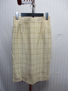 未使用　DAKS　ダックス　シルクスカート　SIZE66-92　ウールスカート　絹スカート　チェック柄スカート　セレモニー　フォーマル　08311
