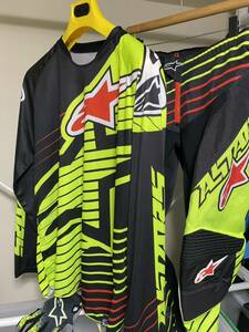 Alpinestars モトクロス ジャージ上下セット ジャージL パンツ32 グローブおまけ　エンデューロ　モトクロス　モタード