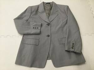 0012-430E 新品【HINUCK】オフィスウェア ジャケット サイズ 19号/ローズグレー/ハイナック/事務服/OL/受付/制服/大きめ