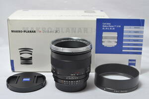 【極上品】 Carl Zeiss MAKRO-PLANAR T*2/50mm ブラック ZF.2 (ニコンCPU内蔵マウント対応)M-PLANART2/50BKZF2　#4738