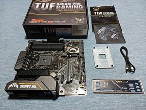 ASUS TUF B450M-PRO GAMING AM4 microATXマザーボード BIOS更新・動作確認済み