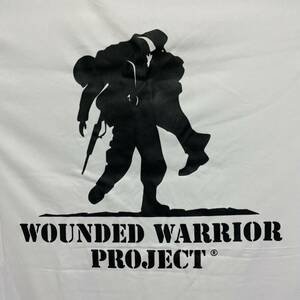 【送料無料】米軍戦傷者サポートチャリティ Tシャツ、米軍放出、Mサイズ、速乾素材、白