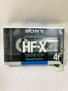 SONY カセットテープ HF-X 46 正統派ノーマルポジション/TYPE I/日本製/未開封 パッケージに破れ有り