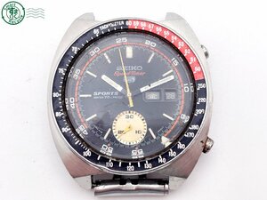 2404604189　＃ 1円～！ SEIKO セイコー 5 SPORTS スポーツ SPEEDTIMER スピードタイマー 6139-6031 自動巻き デイデイト ブラック文字盤