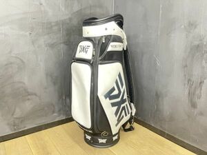 PARSONS XTREME GOLF キャディバッグ PXG ゴルフバッグ 6分割 黒x白 パーソンズ エクストリーム スポーツ用品/56292