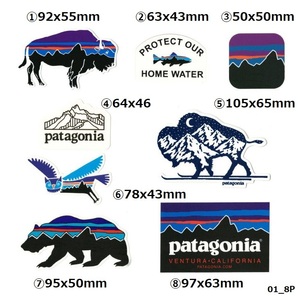Patagonia パタゴニア ステッカー 8枚セット (01-8p)