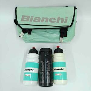 【中古】[4点セット] Bianchi ビアンキ OGK KABUTO メッセンジャー バッグ ボトル ツールボトル ユニセックス