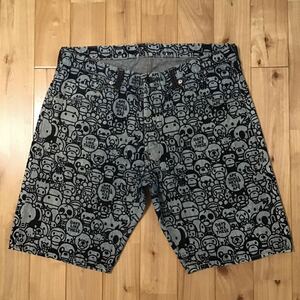 Milo Safari デニム ハーフパンツ Lサイズ グレー a bathing ape BAPE denim shorts エイプ ベイプ アベイシングエイプ マイロ jeans m1b