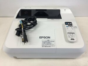 超短焦点 プロジェクター EPSON エプソン EB-1460UT ランプ使用時間高1004H　リモコン付属　専用ペン欠