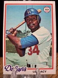1978 Topps Lee Lacy #104 Los Angeles Dodgers 海外 即決