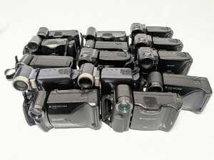 現状 ジャンク扱 ビデオカメラ 大量 まとめ セット SHARP 液晶 ビューカム 8mm テープ 14台 VL-HL1 HL2 E310 その他