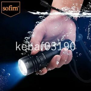 G4024:☆新品☆Sohirn sd05 スキューバ ダイビング ライト xhp50.2超明るい3000lm 21700 懐中電灯 磁気スイッチ付き 6500k