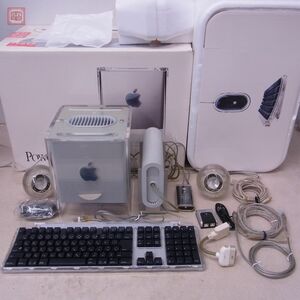 Apple Power Mac G4 Cube M7642J/A (M7886) 本体 キーボード・マウス・スピーカー・箱付 HDDなし アップル パワーマック 通電のみ確認【40