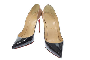 クリスチャンルブタン Christian louboutin Pigalle Follies 100 Patent Degrade ピガール パテント エナメル ハイヒール パンプス 36.5 ☆