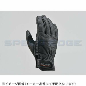 在庫あり DAYTONA デイトナ 18900 HBG-129 パンチングメッシュスタンダードカウレザーグローブ ブラック Mサイズ