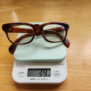 鼈甲眼鏡　べっ甲　めがね　18金　k18　中古品　老眼鏡　中古品