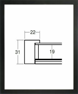 デッサン用額縁 木製フレーム 5660 三三サイズ 黒