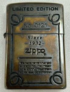 #51ジッポ　ZippoスノーリミテッドNo.0121/2000Zippo LIMITEDEDITION No.0121　Since-1932-zippo Ⅷ BRAD,PA.MADE IN U.S.A　着火石なし