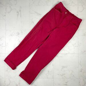 BARNEYS NEW YORK カラースラックスパンツ PT01 赤 レッド メンズ サイズ44*QA906