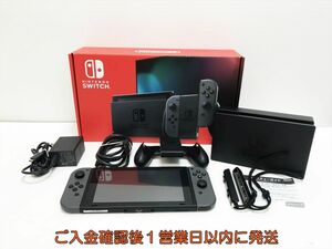 【1円】任天堂 新モデル Nintendo Switch 本体 セット グレー ニンテンドースイッチ 初期化/動作確認済 新型 J07-374yk/G4