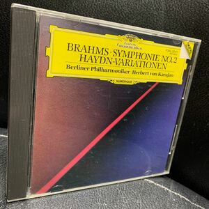 ブラームス:交響曲第2番 ハイドンの主題による変奏曲 カラヤン=ベルリン・フィルハーモニー　　CD