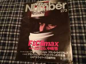 1991年の雑誌Number　F1特集