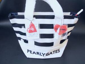 新品 正規品!! PEARLY GATES/パーリーゲイツ 大人気!! LINE FRIENDSシリーズ ストライプ カートバック