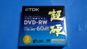 ◆即決◆TDK 8cmDVD-RW 60分記録 超硬 スマートケース入り 3枚パック DRW60HC3A 