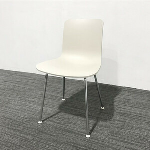 ミーティングチェア 肘無 Vitra ヴィトラ ハルREチューブ グレー 中古 IM-859114B