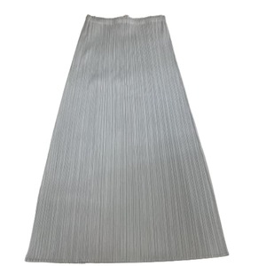 ♪♪ ISSEY MIYAKE イッセイミヤケ PLATS PLEASE スカート SIZE 4 PP55-JG102 ライトグレー やや傷や汚れあり