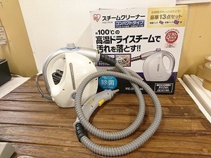 ★☆（鹿児島発送） 【未使用品】 IRIS アイリス スチームクリーナー HSC110-W コンパクトタイプ☆★